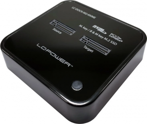 LC-Power LC-DOCK-M2-NVME-V2 2x NVMe-M.2-SSD dokkolóállomás retail (LC-DOCK-M2-NVME-V2)