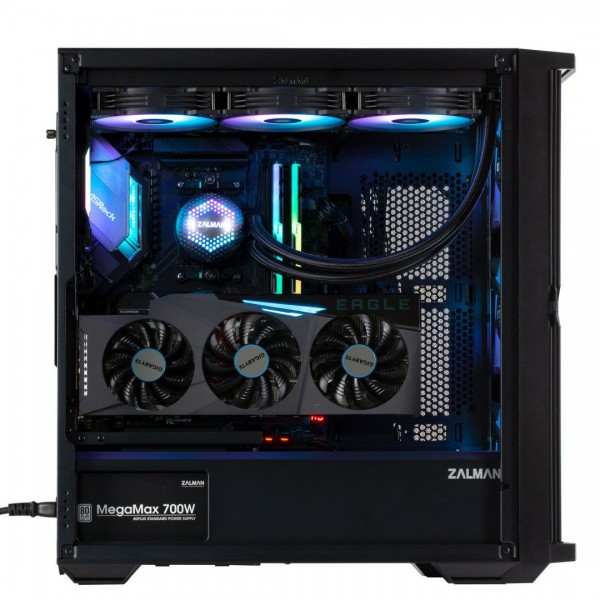 Zalman Z10 DUO táp nélküli ablakos ház fekete /Z10 DUO/