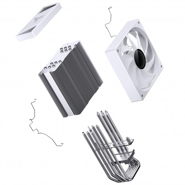 Jonsbo CR-1000 V3 PRO CPU-hűtő, PWM, ARGB - Fehér (CR-1000 V3 PRO ARGB WHITE)