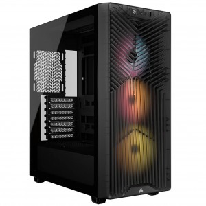 Corsair 3200D RS ARGB PC-gépház, midi-torony, ATX, edzett üveg – szürke (CC-9011346-WW)