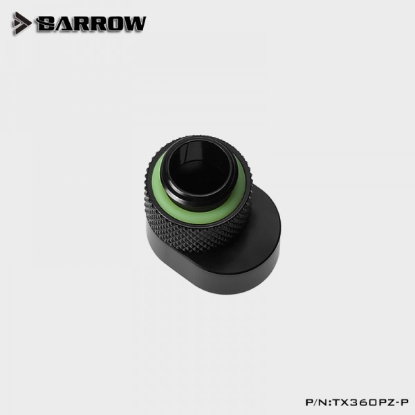 Barrow 360°-os forgatható offset adapter, G1/4, fekete (90182)