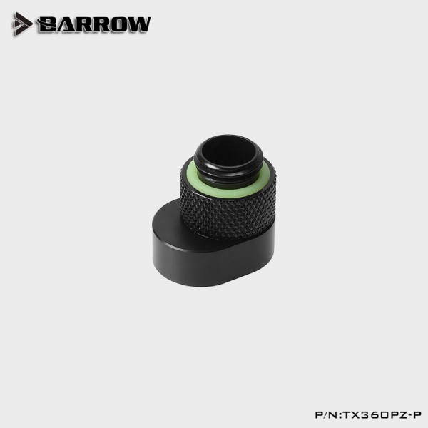 Barrow 360°-os forgatható offset adapter, G1/4, fekete (90182)