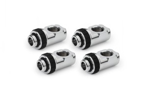 Alphacool Apex Grip 90° forgatható adapter G1/4 króm 4 db-os készlet (14933)