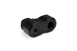 Alphacool Apex Grip 27mm-es eltolt adapter 2x 90° G1/4 elforgatható fekete (14814)