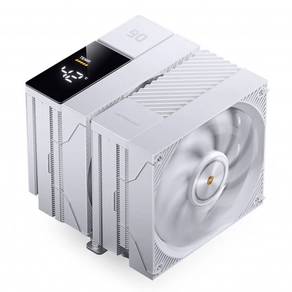 Jonsbo CC90 Black két tornyos processzorhűtő, 285 W TDP, szegmenses kijelzővel (CC90 WHITE)