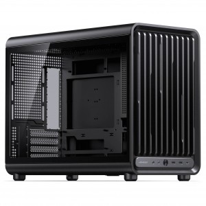 Jonsbo D33 STD Black kompakt Micro-ATX számítógépház edzett üveg oldallappal (D33 STD BLACK)