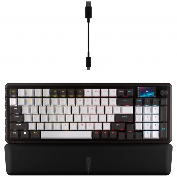 Corsair VANGUARD 96 mechanikus gaming billentyűzet, RGB, 8000 Hz, ISO DE (CH-91E921E-DE)