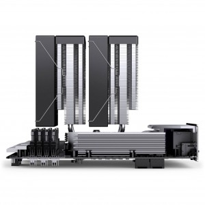 Jonsbo CB80 Black Dual Tower processzorhűtő, 260 W TDP, 2 × 120 mm PWM RGB (CB80 BLACK COLOR)