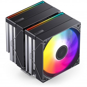 Jonsbo CB80 Black Dual Tower processzorhűtő, 260 W TDP, 2 × 120 mm PWM RGB (CB80 BLACK COLOR)