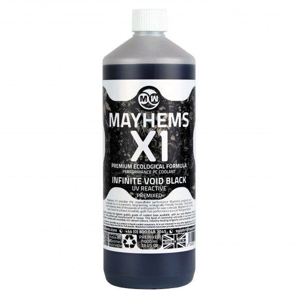 Mayhems X1 Eco Premix Infinite Void Black 1 literes készre kevert vízhűtő folyadék (MX1P1LBKX6)
