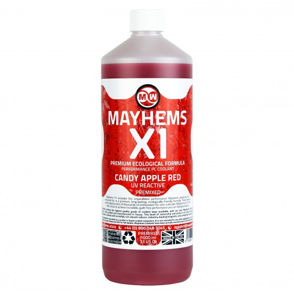 Mayhems X1 Eco Premix Red Candy Apple 1 literes készre kevert vízhűtő folyadék (MX1P1LREX6)