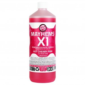 Mayhems X1 Eco Premix UV Pink Hot Cherry 1 literes készre kevert vízhűtő folyadék (MX1P1LPIX6)