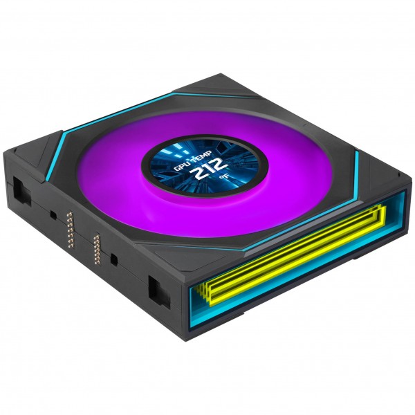 Lian Li UNI FAN SL-INF LCD FLEX Wireless Reverse Blade 120 mm fekete ARGB LCD ventilátor (G9F.12RSLIND1F1B.00)