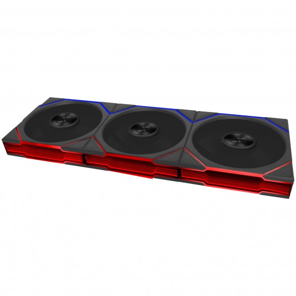 Lian Li UNI FAN TL FLEX Wireless ARGB Reverse Blade 120 mm fekete 3 darabos PWM ventilátor szett vezérlővel (G9F.12RTL1F3B.00)