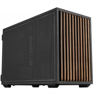 Lian Li x DAN Case B4 Wooden Edition Micro-ATX mini ház, fekete/fa (G99.B4X-WD.00)