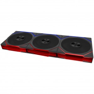 Lian Li UNI FAN TL FLEX Wireless 120 mm ARGB PWM ventilátor, fekete, 3 darabos csomag vezérlővel (G9F.12TL1F3B.00)