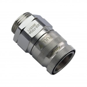 Koolance QD3 gyorscsatlakozó közbetét, 10 mm külső menet, G1/4” belső menet, nikkel (QD3-FTFG4-P)