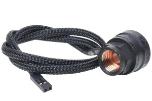 Phobya Thermosensor In-Line hőmérséklet-érzékelő 2x G1/4 belső menet, matt fekete (71225)