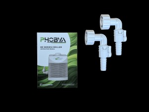 Phobya X Hailea HE-500 átfolyós hűtő beépített szivattyúval és szűrővel, fehér (HE-500 WHITE 1/2HP)