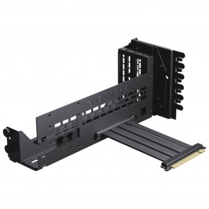 PHANTEKS Premium PCIe Gen 5 függőleges GPU-tartó, DRGB, PCIe 5.0 – 220 mm, fekete felbontott (PH-PGPUKT5.0_DBK01)