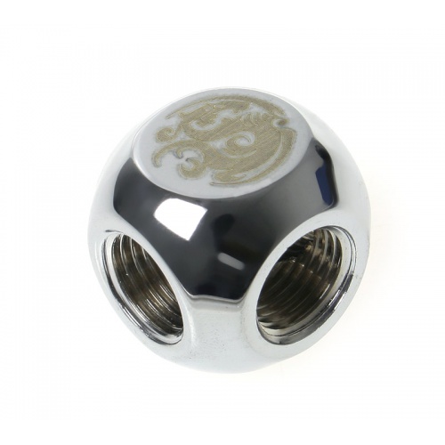 Bitspower T-Adapter 3 x G1/4 - fényes ezüst /BP-TMB/