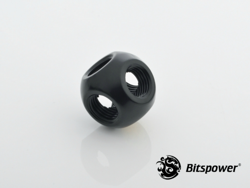 Bitspower Matt Black Q Plus-Block /BP-MBFMB/