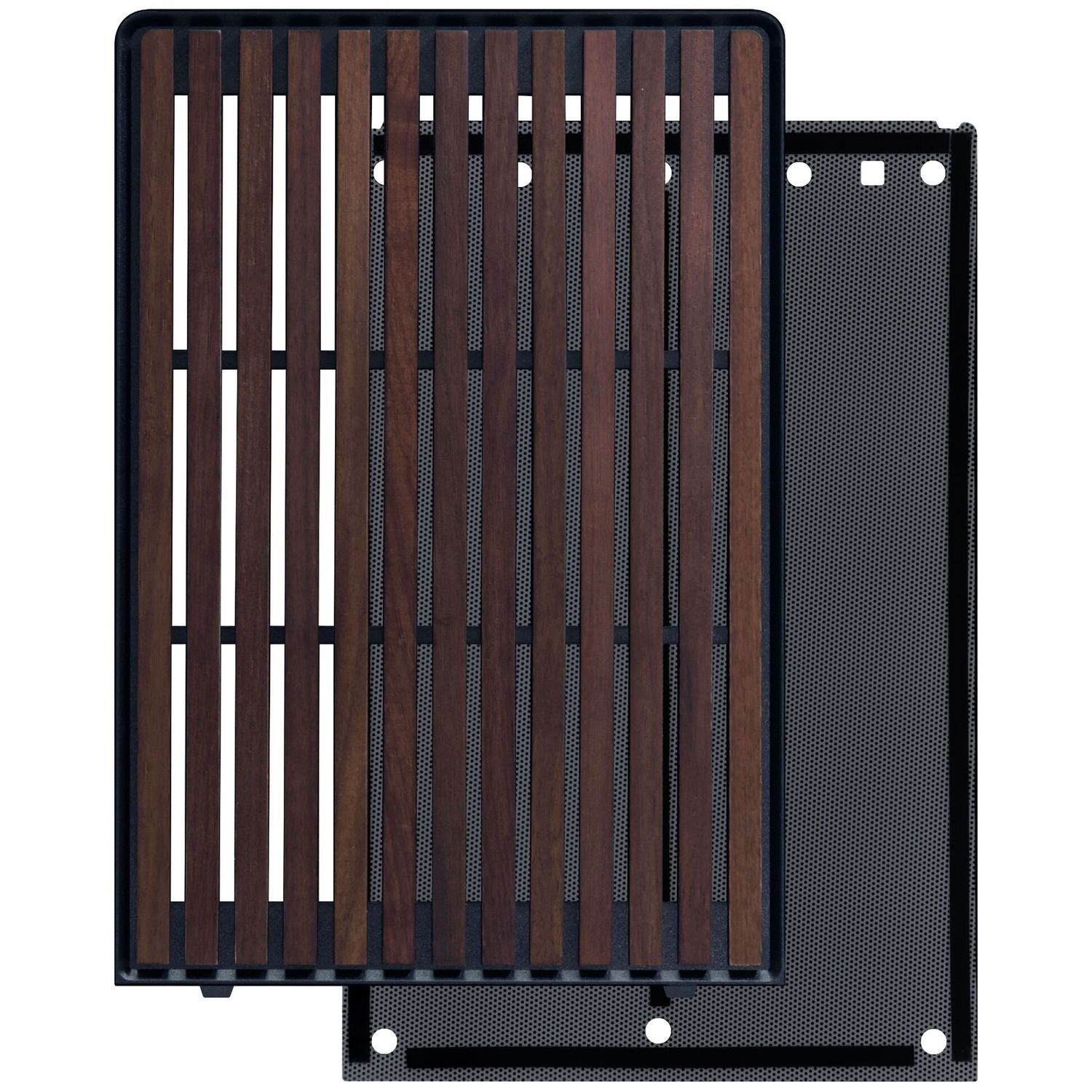 Lian Li DAN Cases A3-mATX Wood Edition előlap - diófa, fekete FA (A3-3WD)