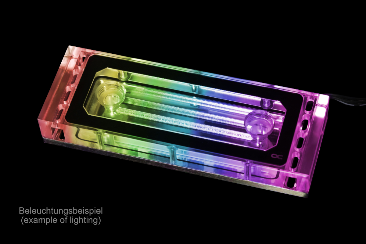 Alphacool Aurora Plexi X4 D-RAM blokk /17467/