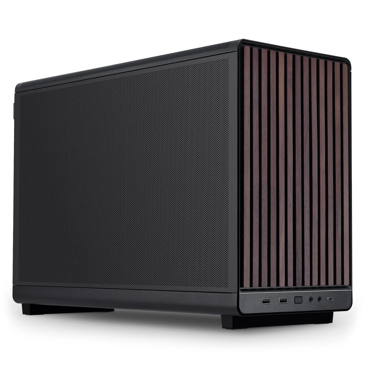 Lian Li DAN Cases A3-mATX ház, Fekete / FA (A3- mATX-WD Black)