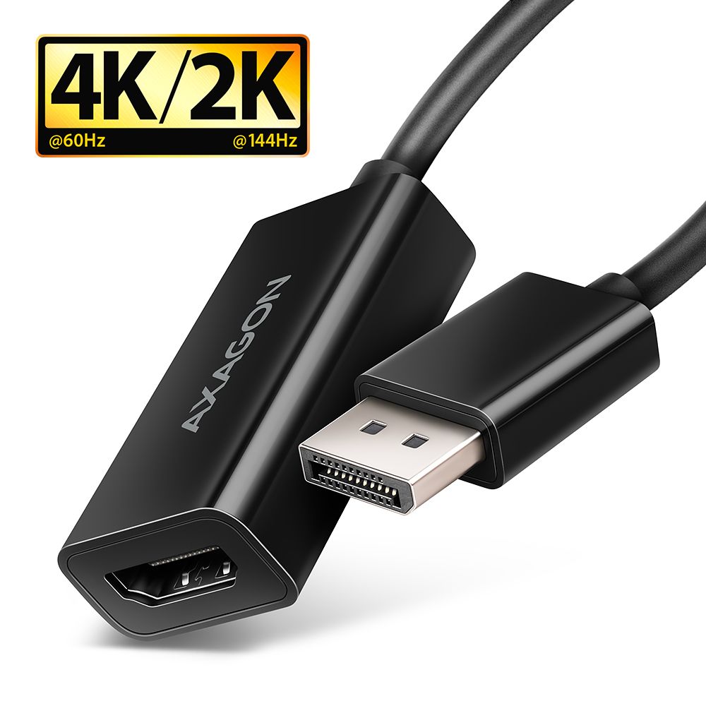Axagon RVD-HI20N DP - HDMI adapter 4K/60Hz, 15cm (RVD-HI20N)