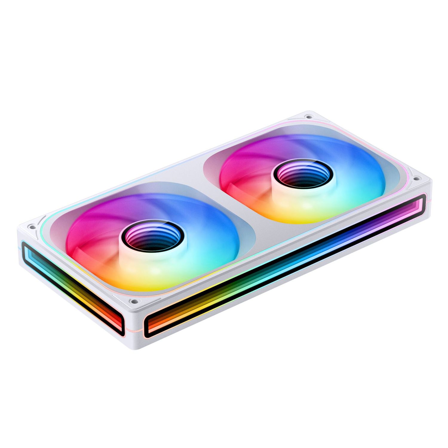Jonsbo ZB-240 Infinity Mirror ARGB fordított légáram PWM  - 240mm, fehér (ZB-240WR)