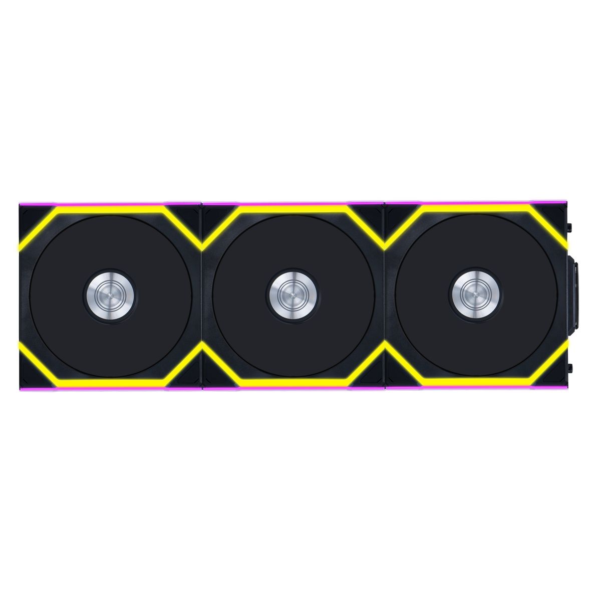 Lian Li UNI FAN SL Wireless Ventilátor ARGB PWM Fordított lapát - 120mm, fekete, 3db-os csomag (12RSL1W3B)