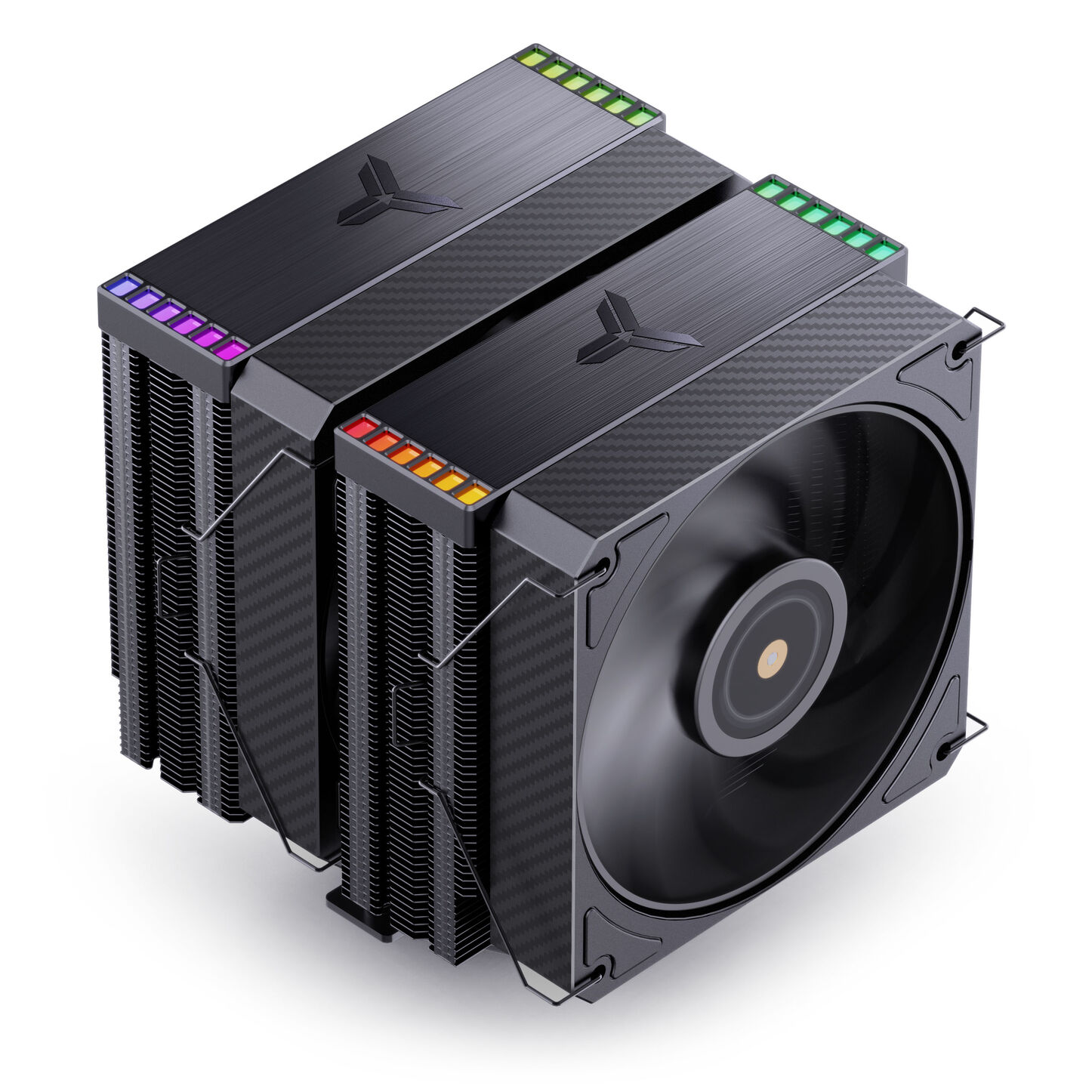 Jonsbo HX6280 CPU hűtő, PWM, RGB - 130mm, fekete (HX6280 BLACK)