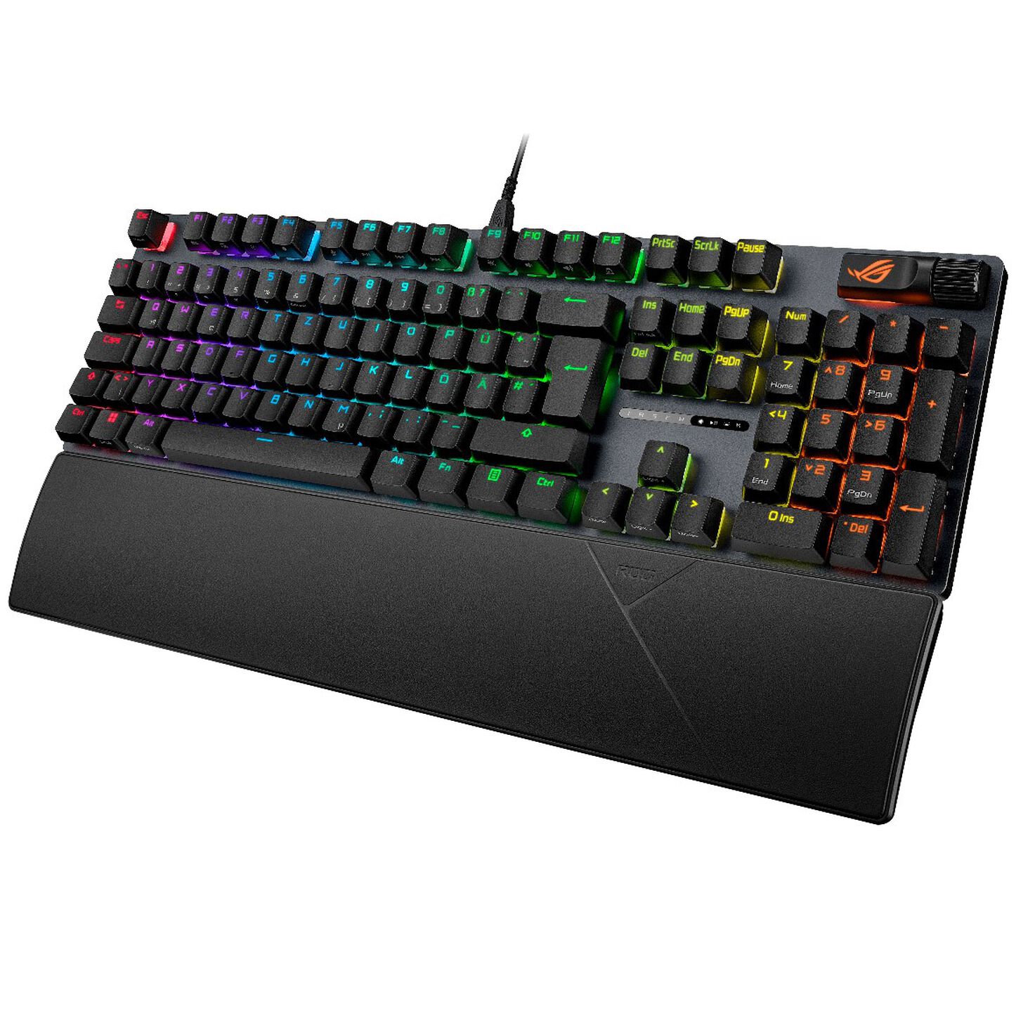 ASUS ROG Strix Scope II Gaming Keyboard, RGB - fekete, ROG NX Snow Switches (90MP036A-BKDA01)