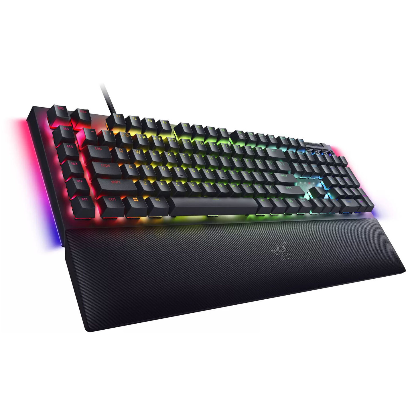 Razer BlackWidow V4 Gaming Keyboard, USB - Green Switch, fekete (RZ03-04690400-R3G1)