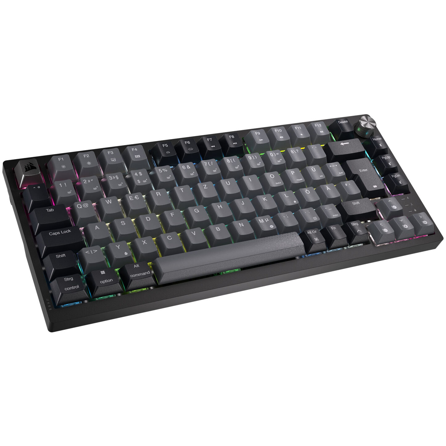 Corsair K65 Plus Wireless TKL Gaming billentyűzet, TKL (75%), Corsair MLX Fusion - fekete, ISO (Német) (CH-91D441F-DE)