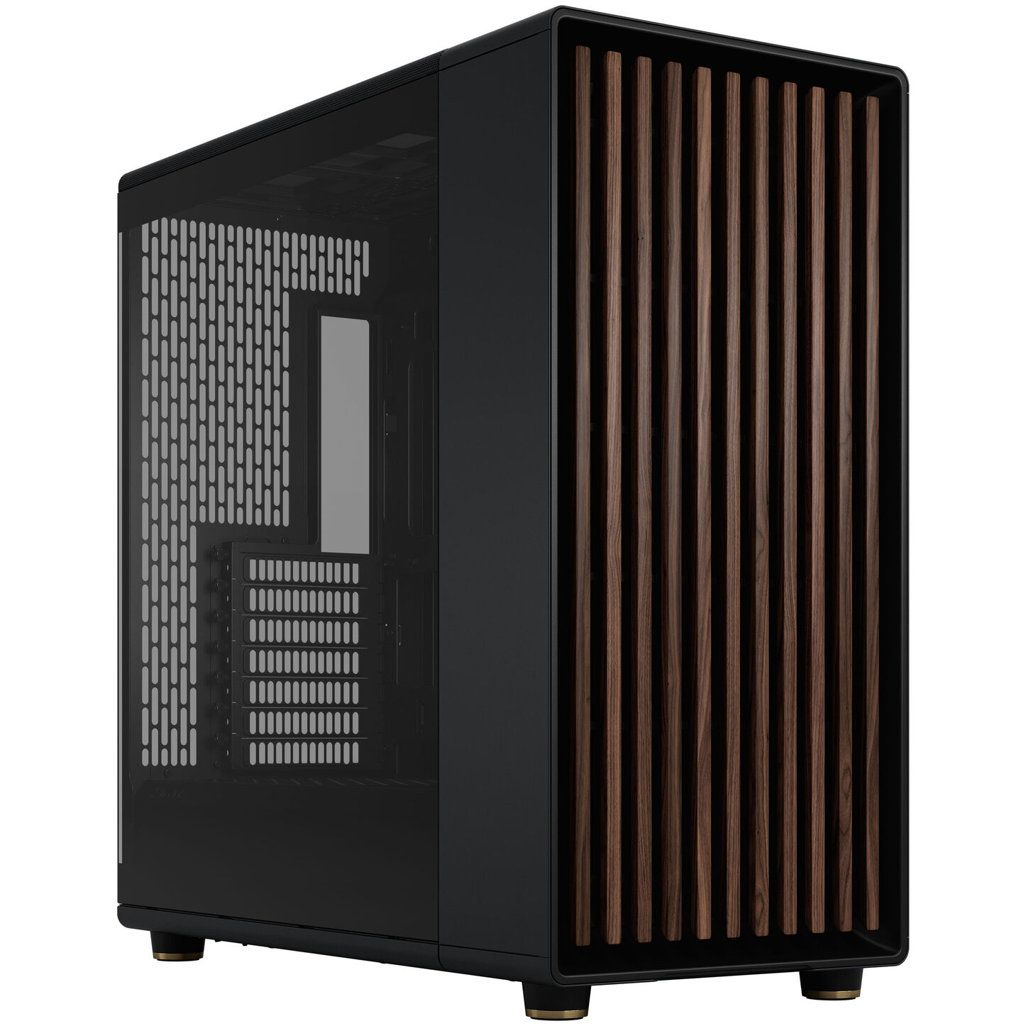 Fractal Design North XL RC Charcoal TG Dark PC ház, Midi-Tower, ATX, edzett üveg - fekete (FD-C-NOR1X-05)