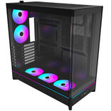 Montech HS02 PRO PC-gépház, Midi-torony, ATX, edzett üveg, ARGB - fekete (HS02 PRO (B))