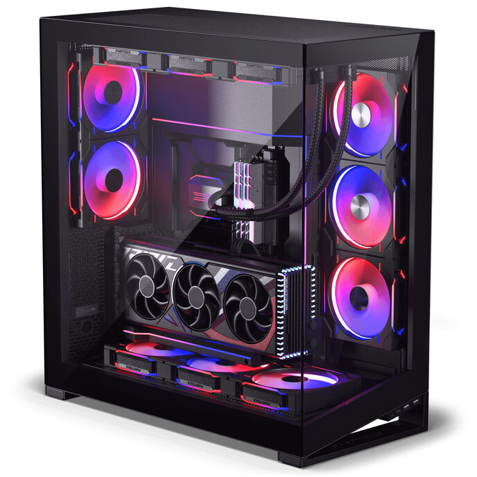 PHANTEKS NV-Series NV9 MK2 PC-ház, Big-Tower, EATX, DRGB, Tempered Glass - fekete (PH-NV923TG_DBK02)