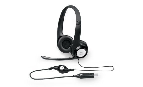 Fejhallgató Logitech H390 Mikrofonnal Fekete USB (981-000406)