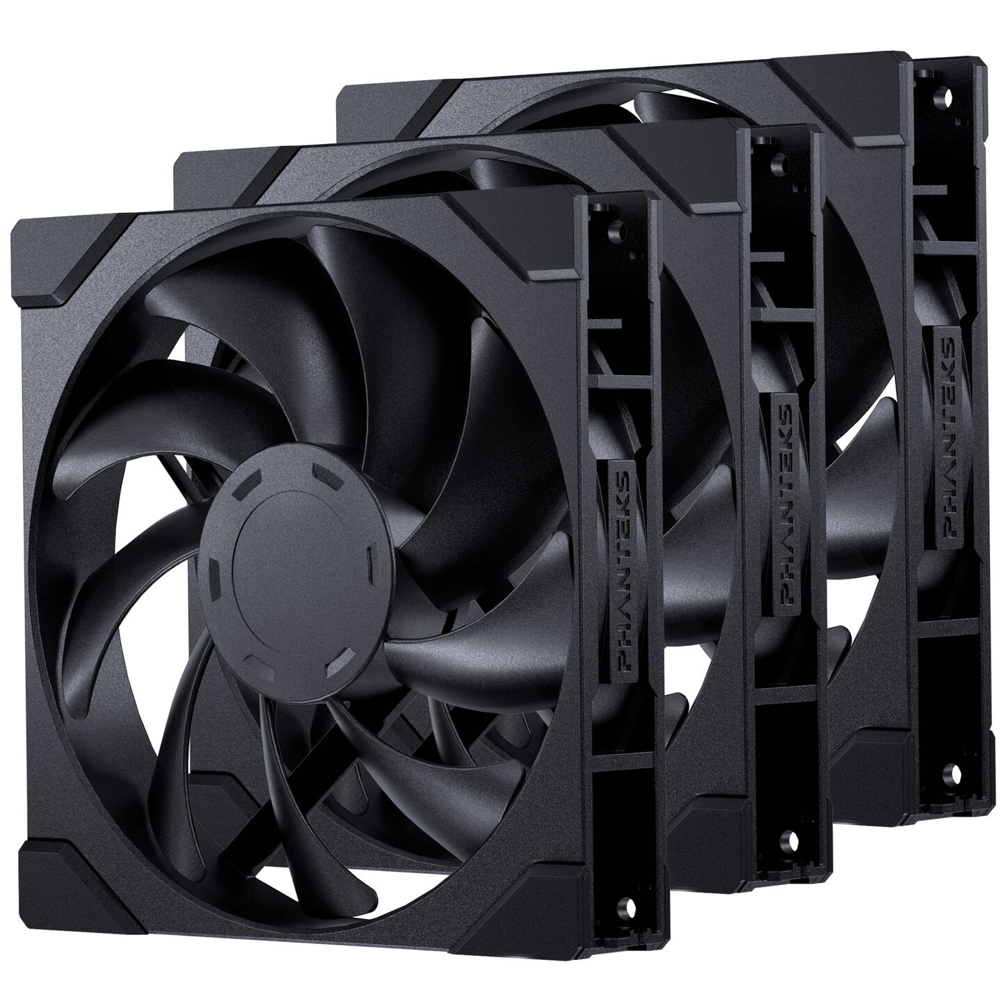PHANTEKS M25 Gen2 PWM ventilátor, 3 darab - 140mm, fekete (PH-F140M25_G2_BBK01_3P)