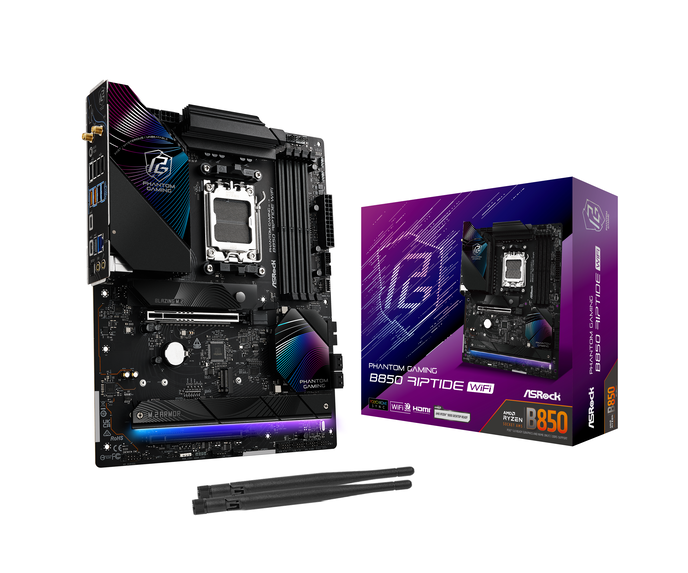 ASROCK B850 Riptide WiFi AM5, AMD B850, ATX, DDR5 (90-MXBQT0-A0UAYZ)