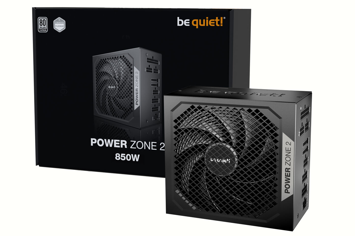 be quiet! Power Zone 2 80 PLUS Platinum tápegység, teljesen moduláris, ATX 3.1, PCIe 5.1 - 850 Watt, fekete (BP007EU)