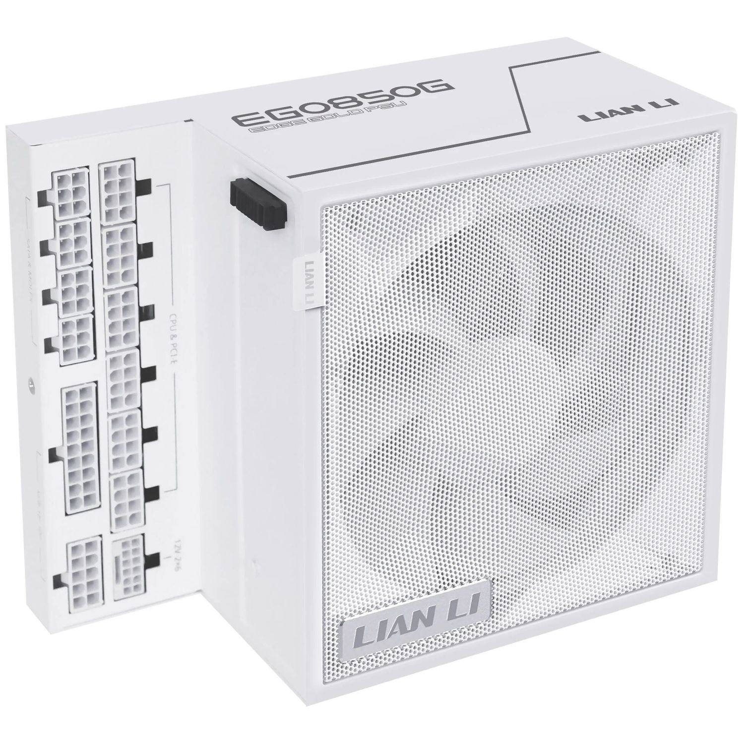 Lian Li EDGE GOLD 850 80 PLUS Gold 80 PLUS Gold tápegység, PCIe 5.1, ATX 3.1 - 850 watt, fehér (Edge Gold 850W White)