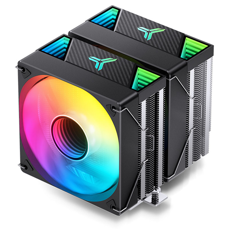 Jonsbo CR-3000 CPU hűtő Dual Tower, ARGB - 2x 120 mm, fekete (CR-3000 ARGB)
