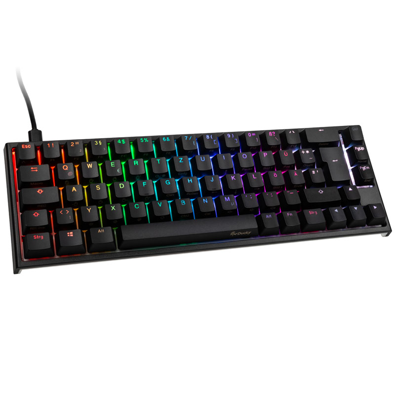 Ducky One 2 SF gamer billentyűzet, MX Silent Red, RGB LED – fekete (DKON1967ST-SDEPDAZT1)