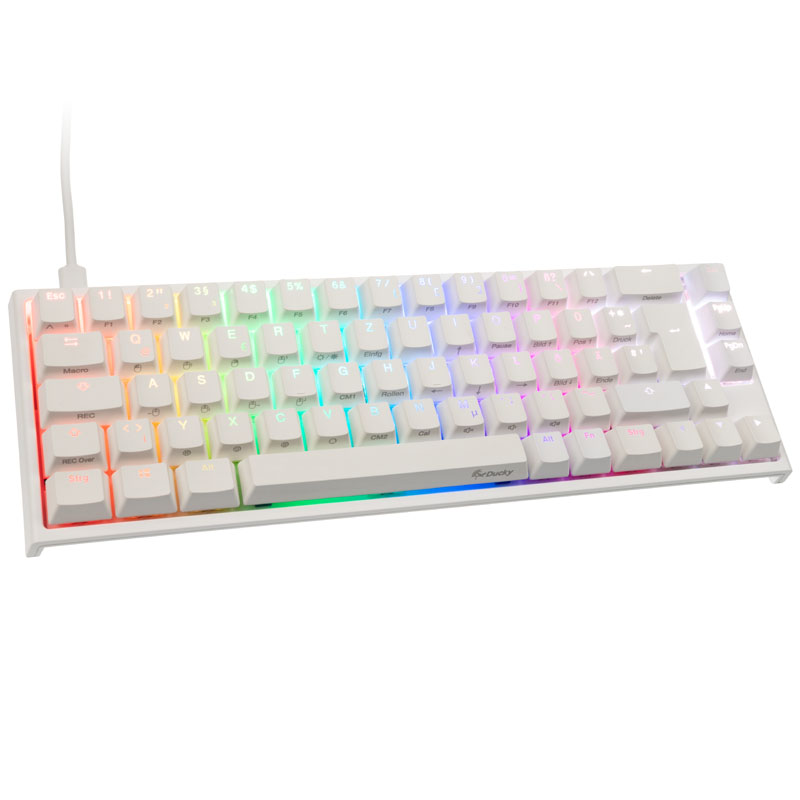 Ducky One 2 SF gaming billentyűzet, MX Silent Red, RGB LED – fehér (DKON1967ST-SDEPDWWT1)