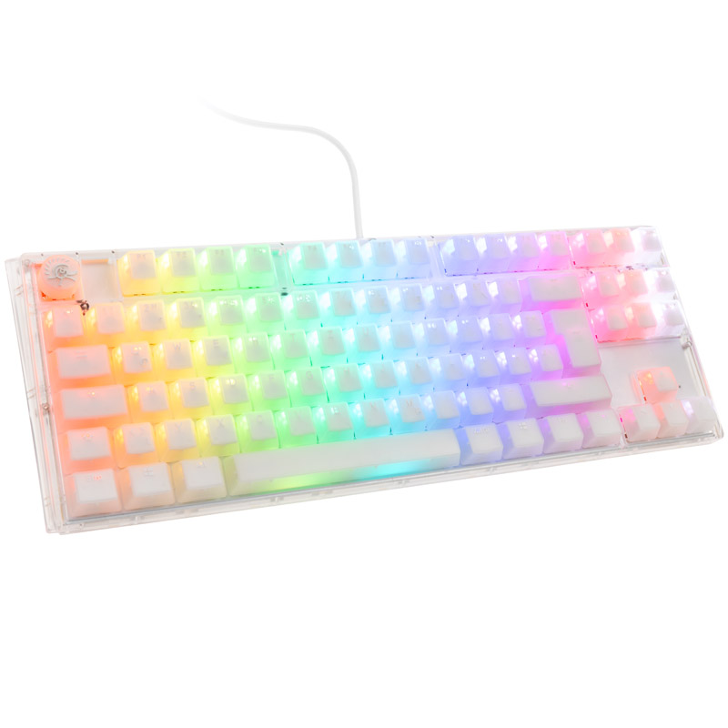 Ducky One 3 Aura White TKL Gaming billentyűzet, RGB LED - Kailh Jellyfish Y (DKON2187ST-FDEPDAWWWWWK1)