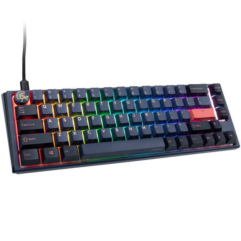 Ducky One 3 Cosmic Blue SF Gaming keyboard, RGB LED - MX-Red (US)(DKON2167ST-RUSPDCOVVVC2)