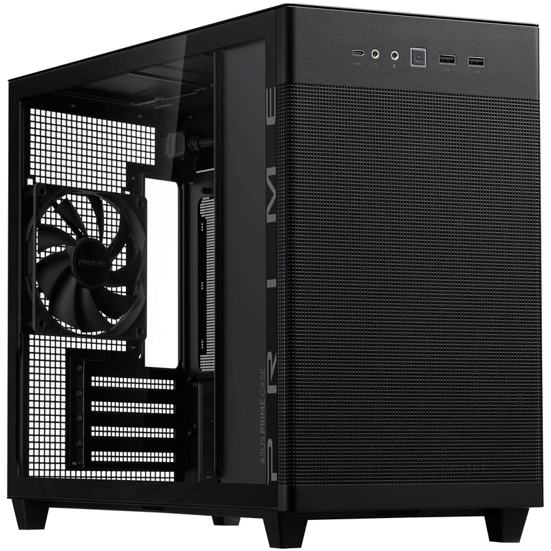 ASUS AP201 Prime ház, edzett üveg - fekete (90DC00G0-B39010)